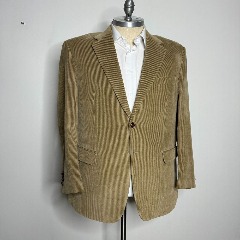 Ralph Lauren Sport‎ Coat Mens Brown Corduroy 46R
